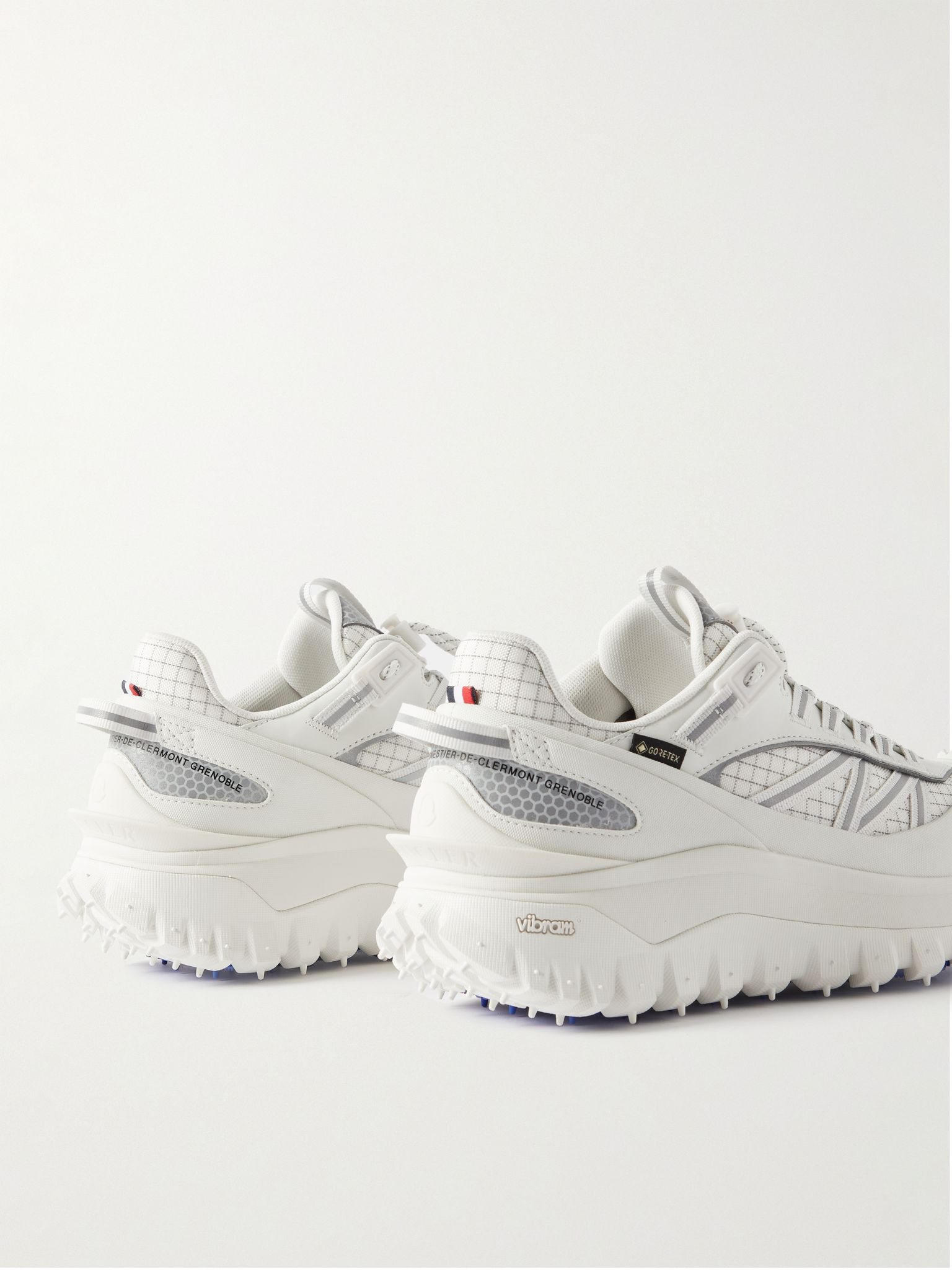 Trailgrip GTX Leather-Trimmed Mesh and Canvas Sneakers White - 5