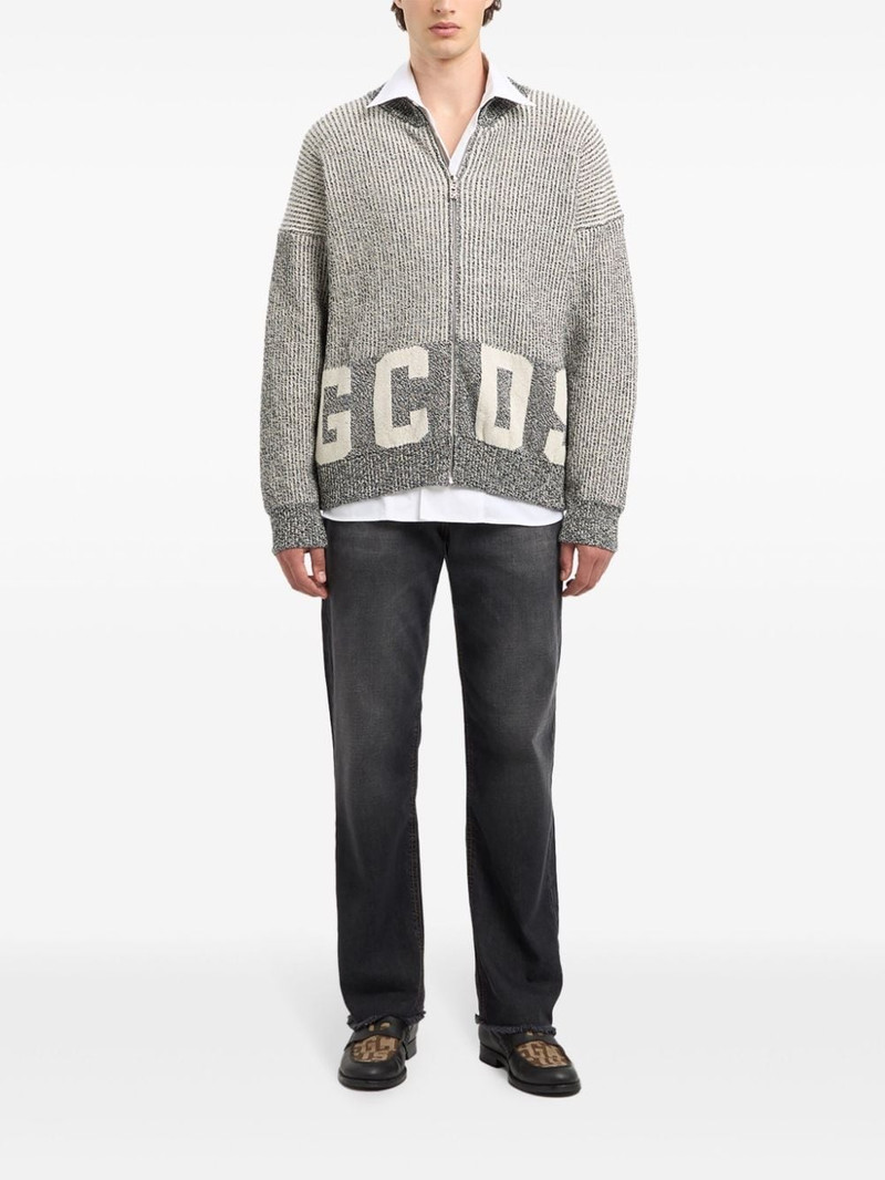 GCDS logo cardigan outlook