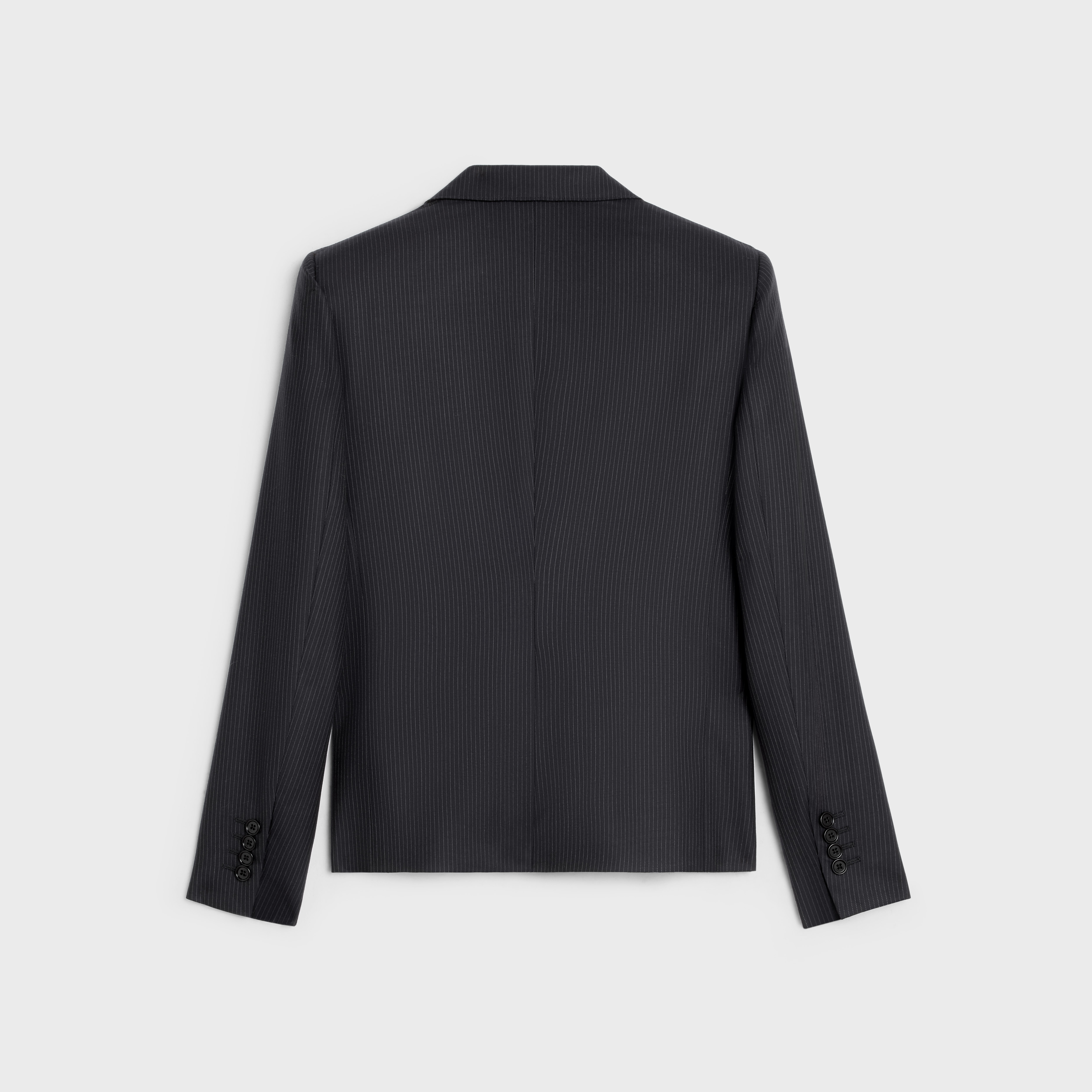 short jacket in striped wool - 2