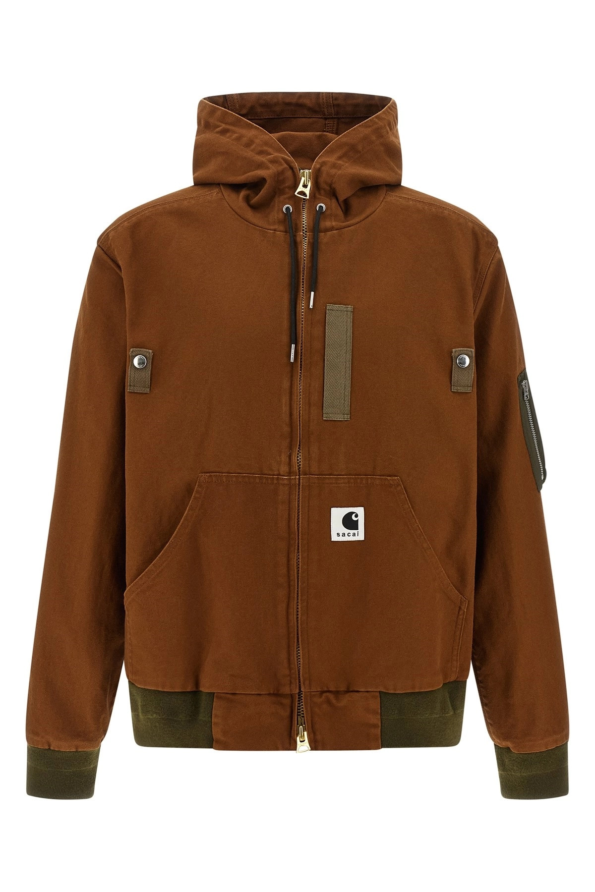 Sacai x Carhartt Wip capsule hooded bomber jacket - 1
