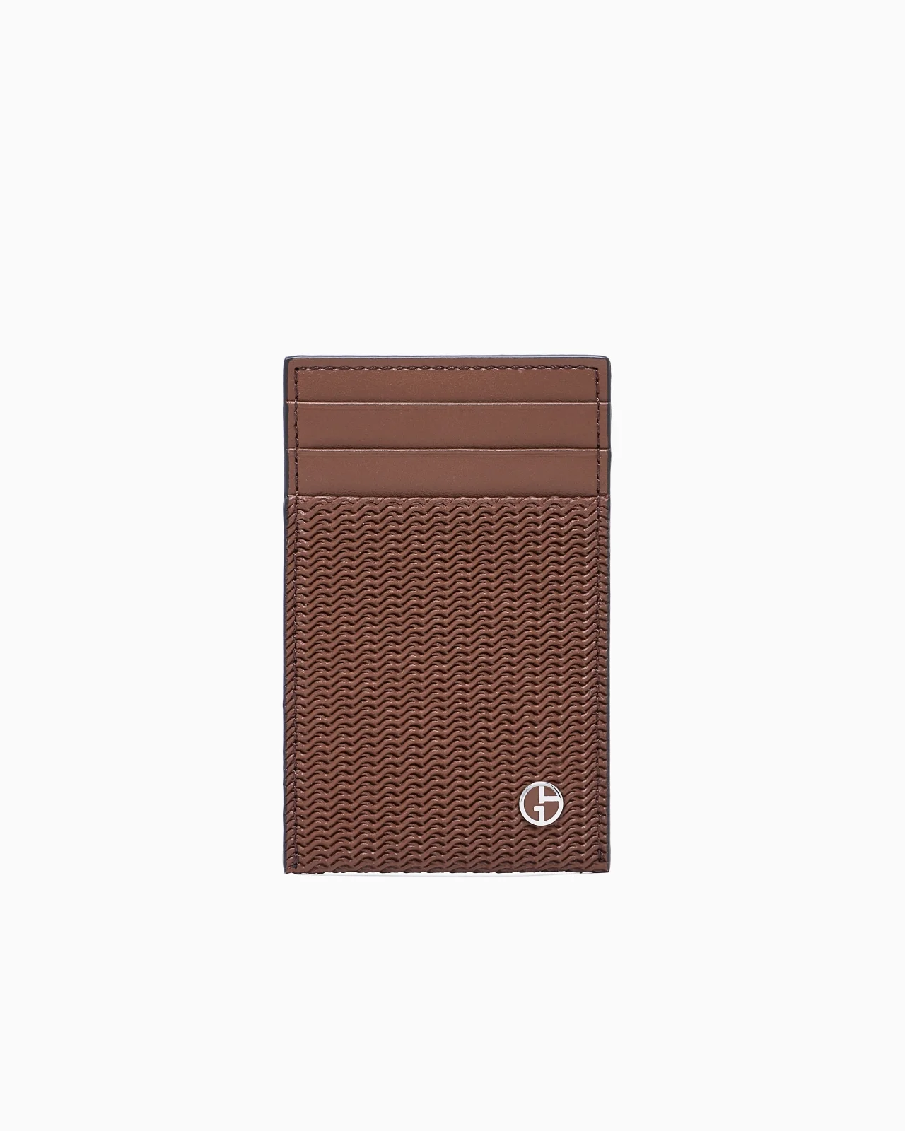 CARD HOLDER IN EMBOSSED LEATHER - 1