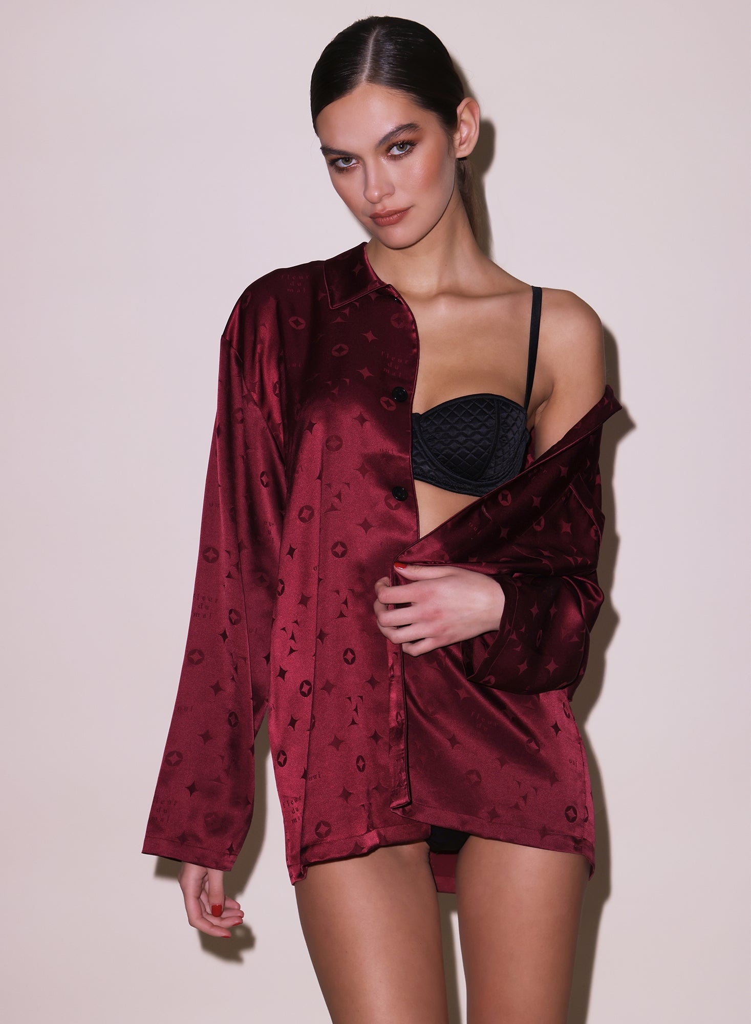 Silk Jacquard PJ Top - 5
