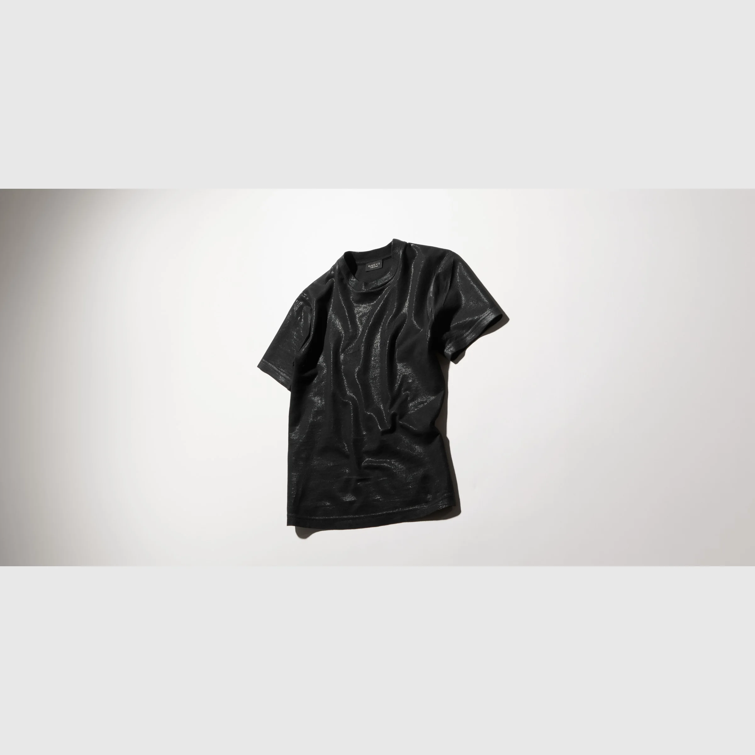 Technical cotton jersey T-shirt with print - 1