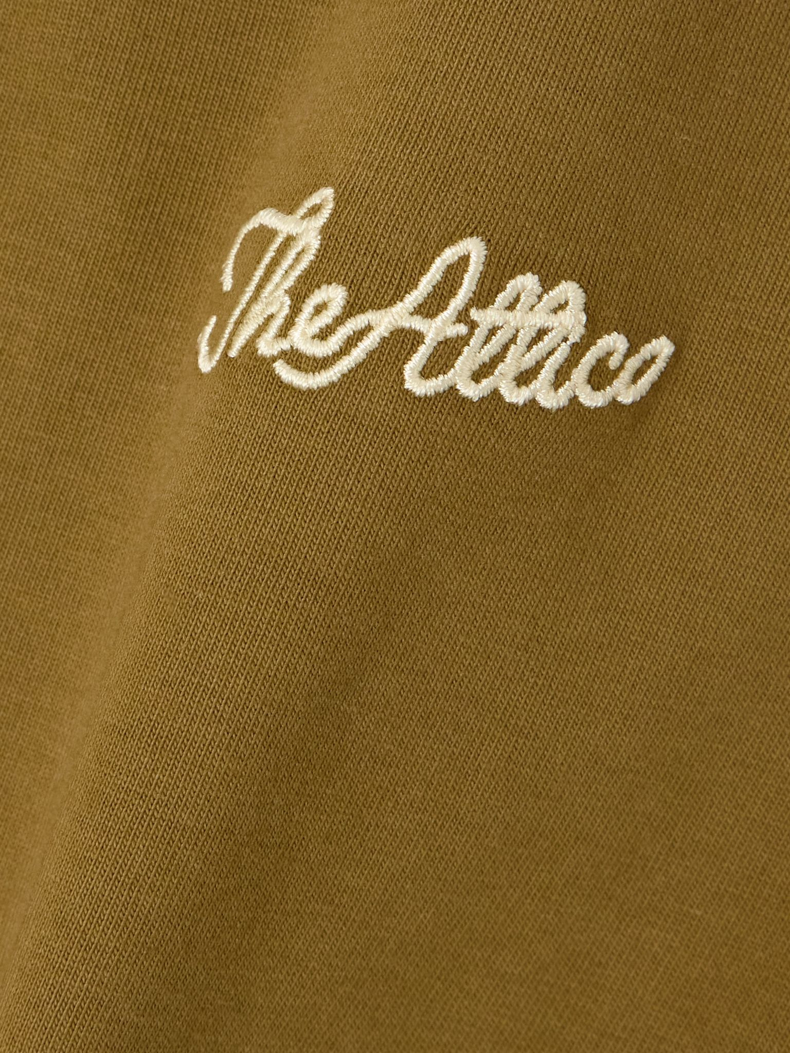 Embroidered cotton-jersey polo shirt Army green - 4