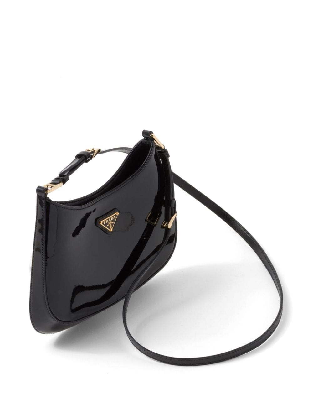 Cleo patent-leather shoulder bag - 6