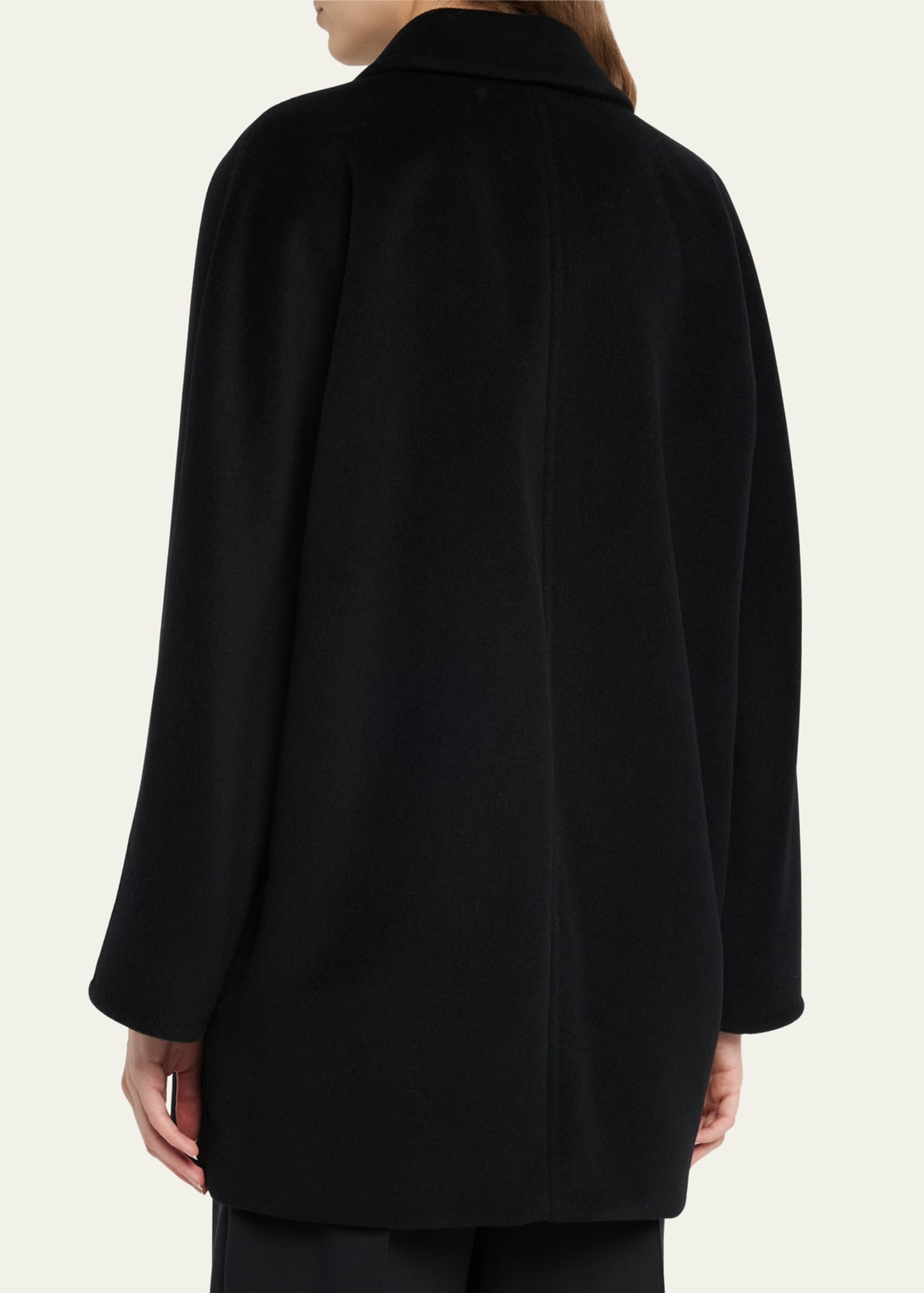 Rebus Wool Double-Breasted Short Coat - 3