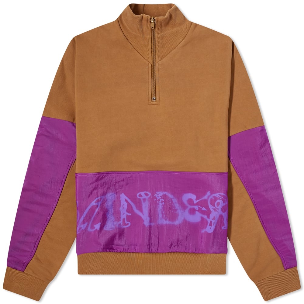 Brain Dead Sinister Screw Half Zip Crew - 1