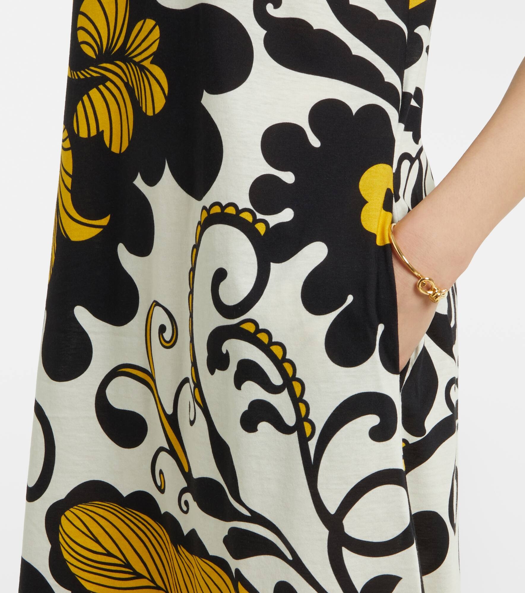 Floral cotton midi dress - 5