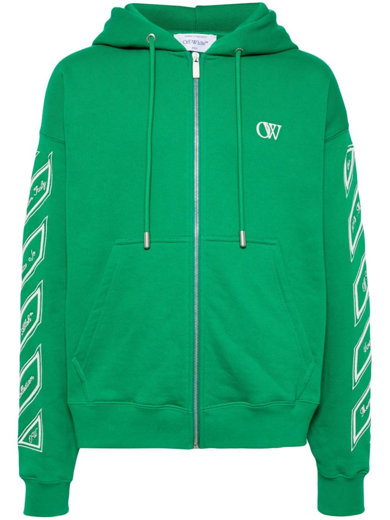 Diag-stripe zip-up 후드 1
