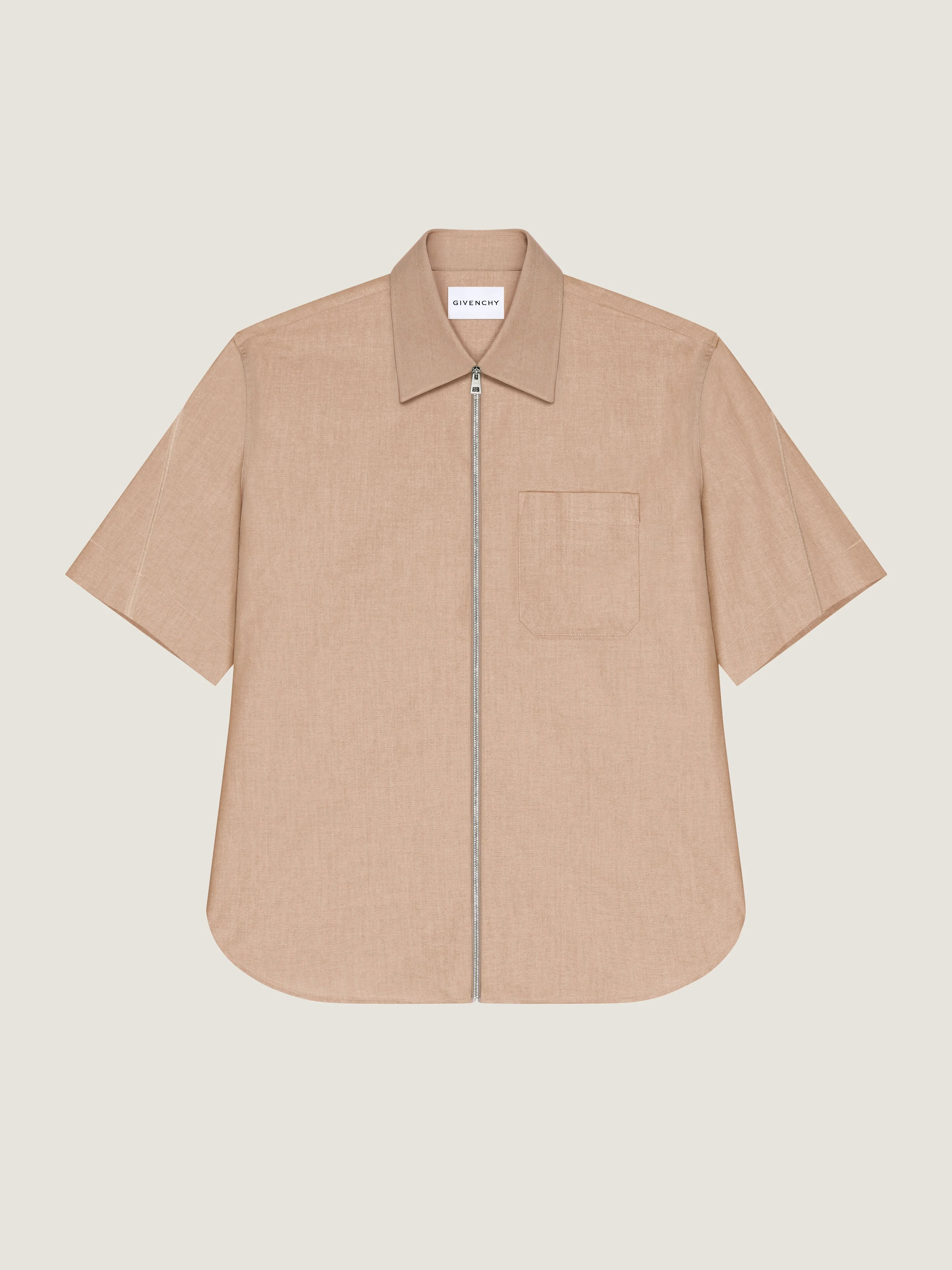 COUTURE SEAM ZIPPED SHIRT - 1