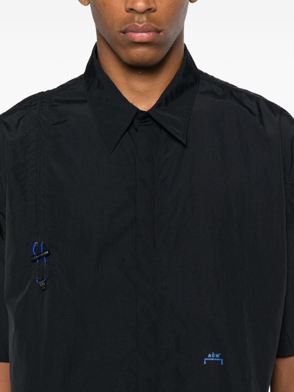 short-sleeve clasp shirt - 5