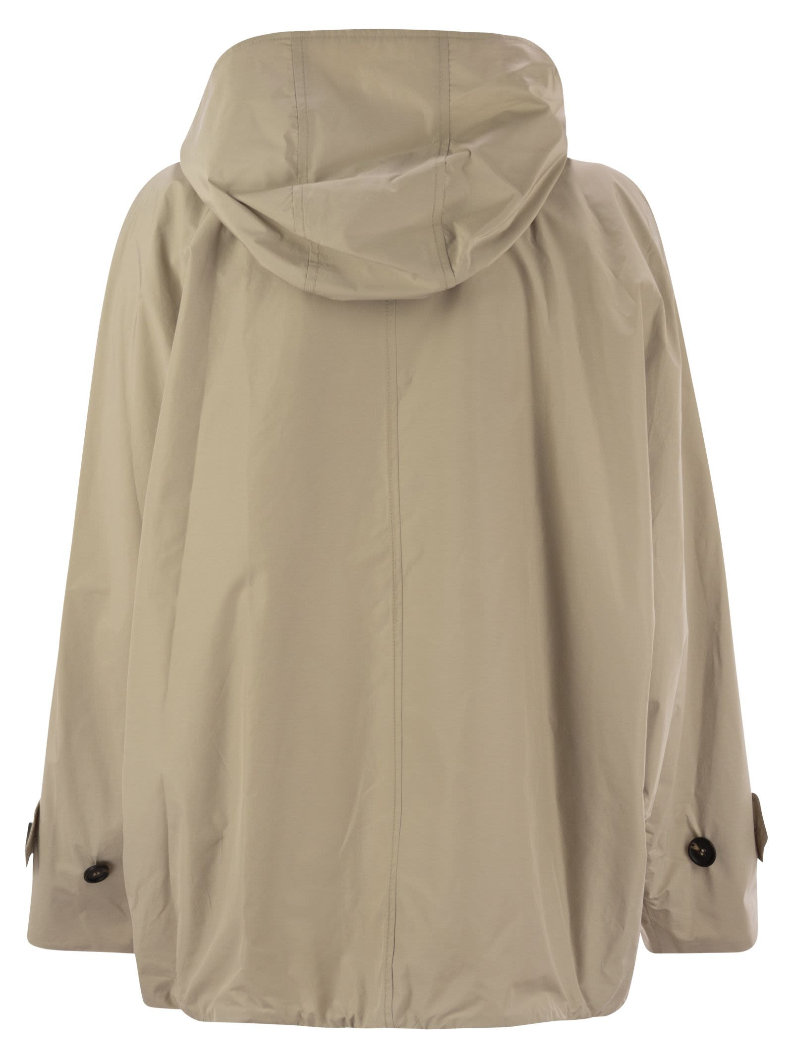 Brunello Cucinelli Women Techno Cotton Caban With Precious Detail - 2