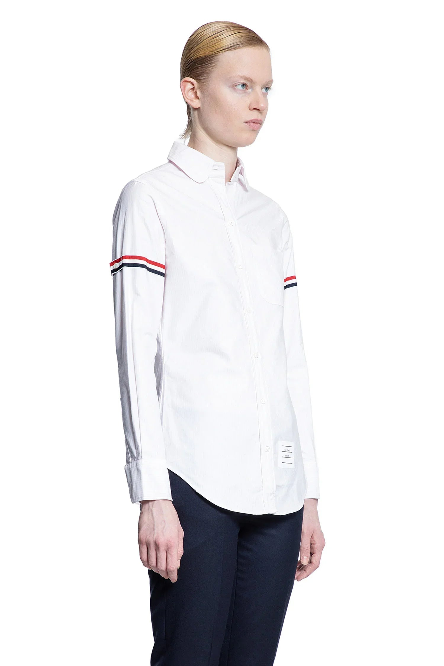 Oxford-Armband-Round-Collar-Shirt - 2