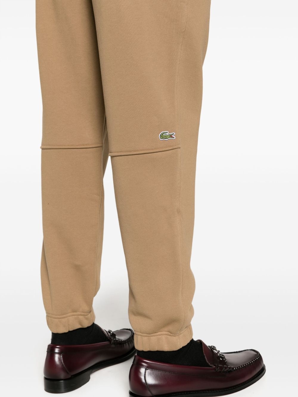 logo-patch cotton track pants - 6