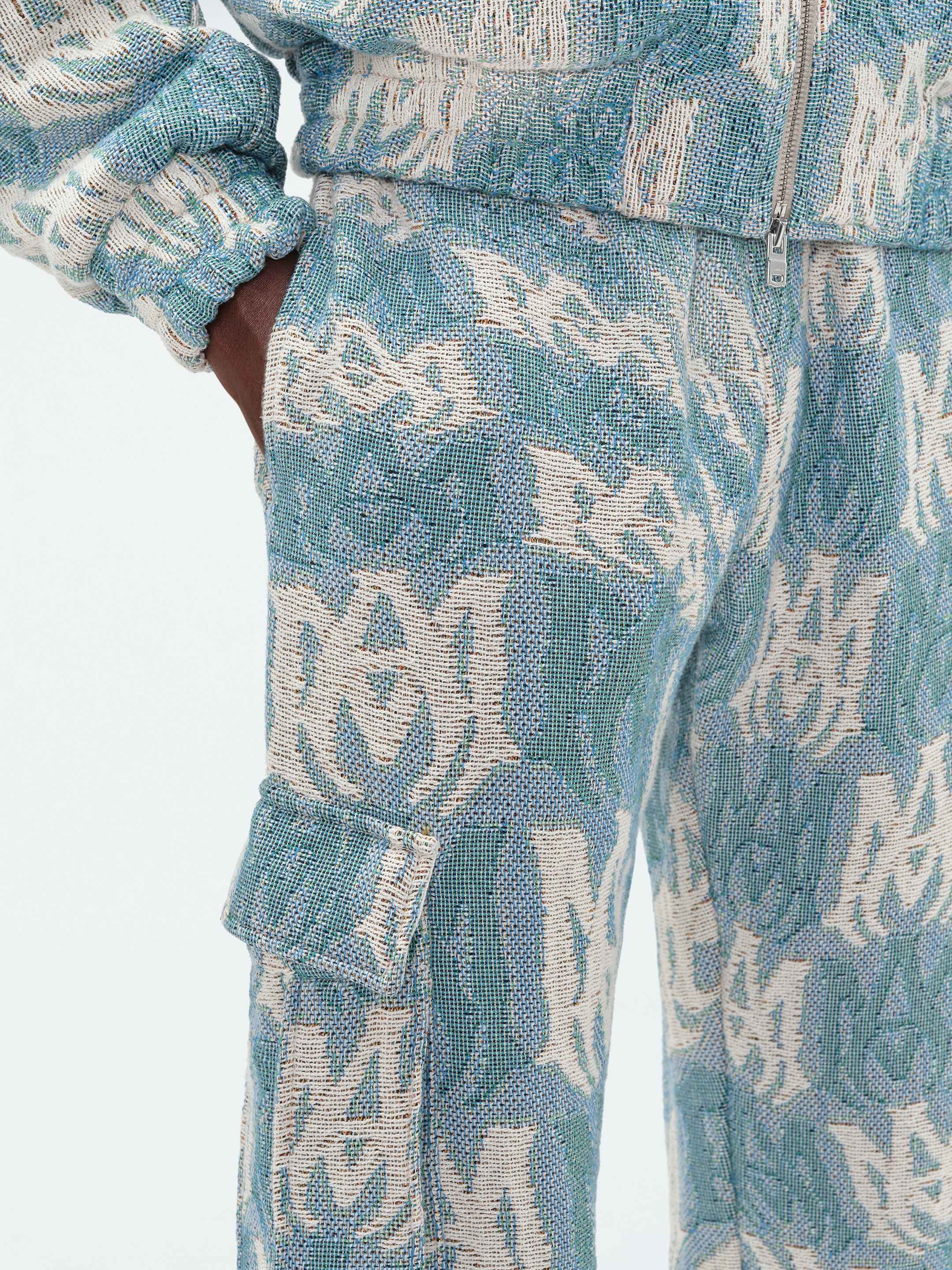 M.A. TAPESTRY CARGO FLARE PANTS - 6