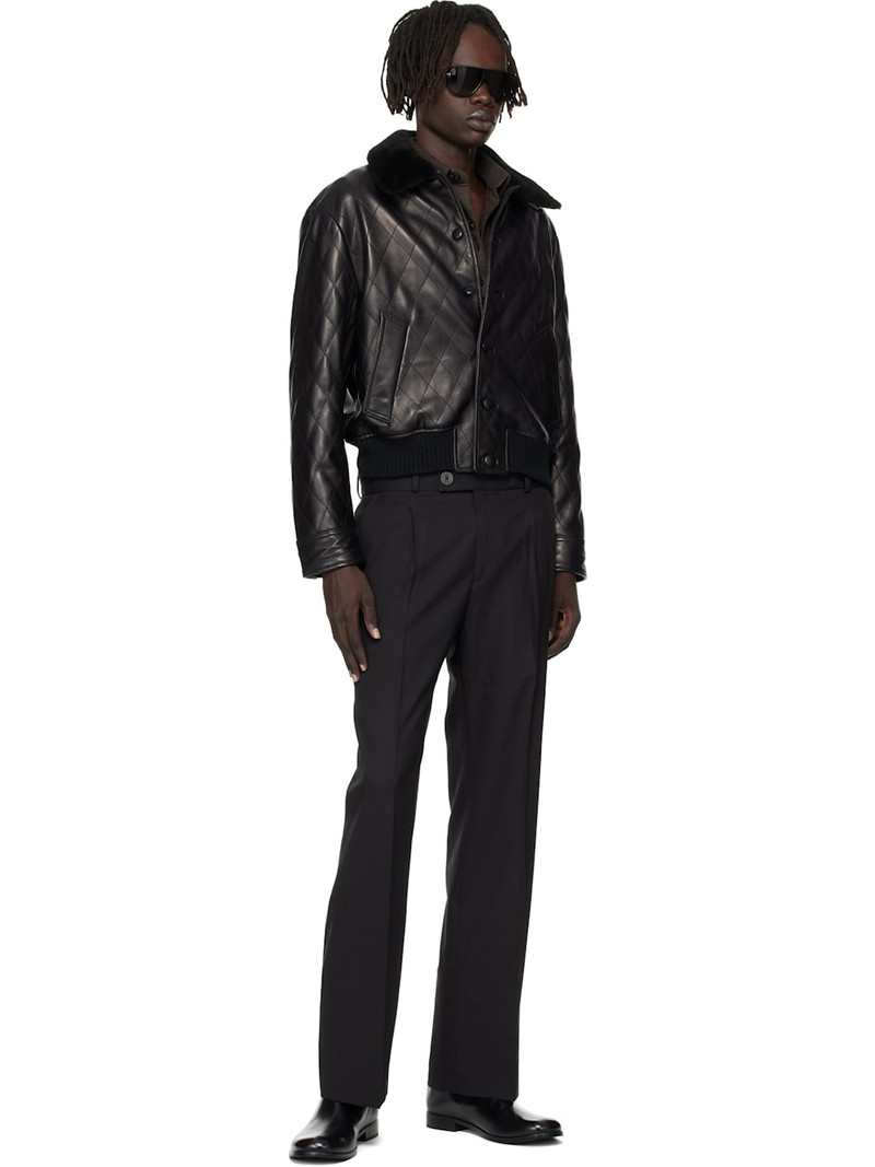 ERNEST W. BAKER Black Pleated Straight Fit Trousers outlook