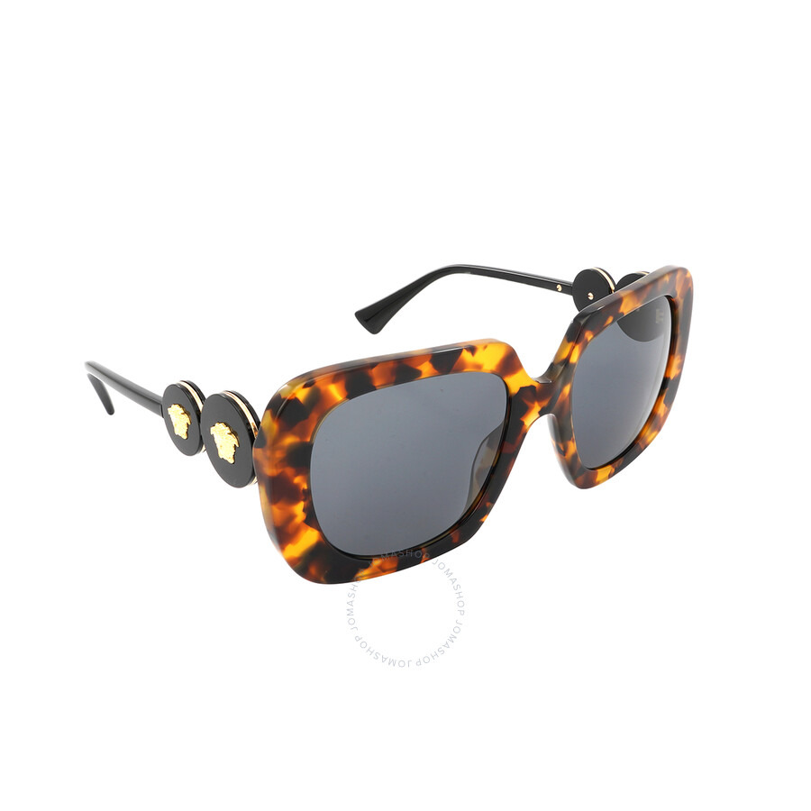 Versace Dark Grey Square Ladies Sunglasses VE4434 511987 54 - 3