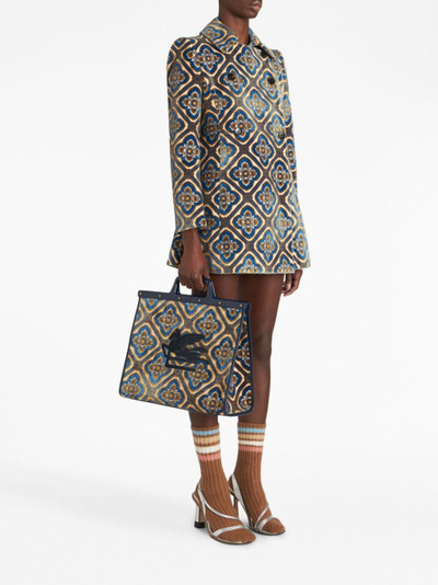 Etro Love jacquard tote bag outlook