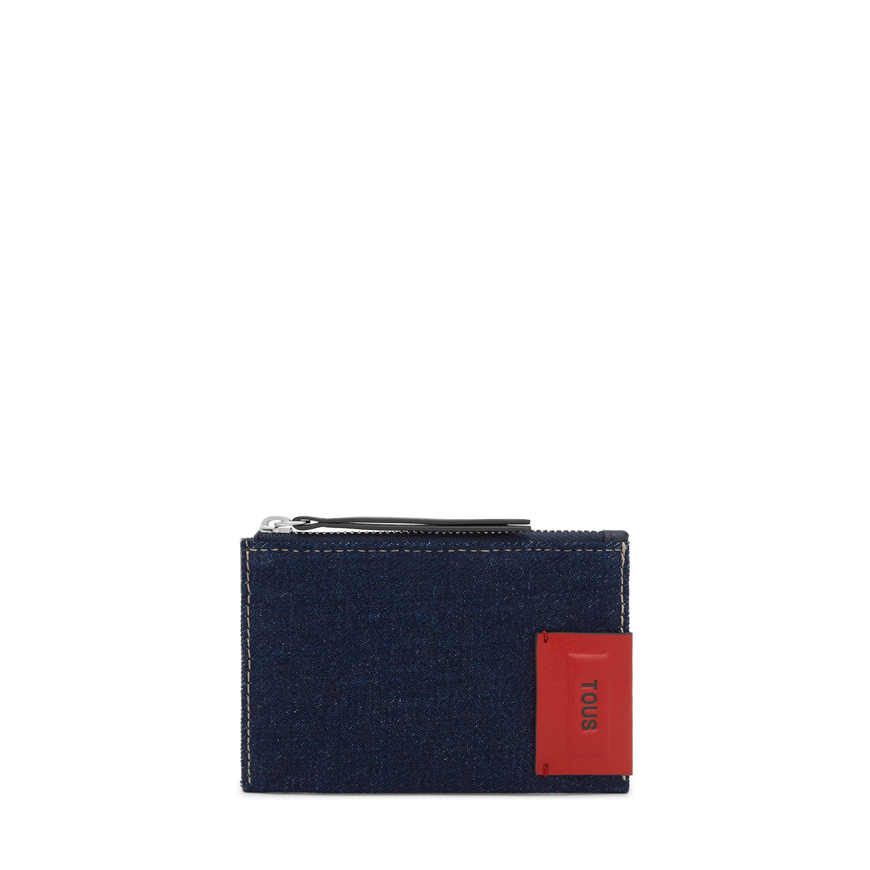 Navy blue Change purse-cardholder TOUS Audree Saffiano - 1