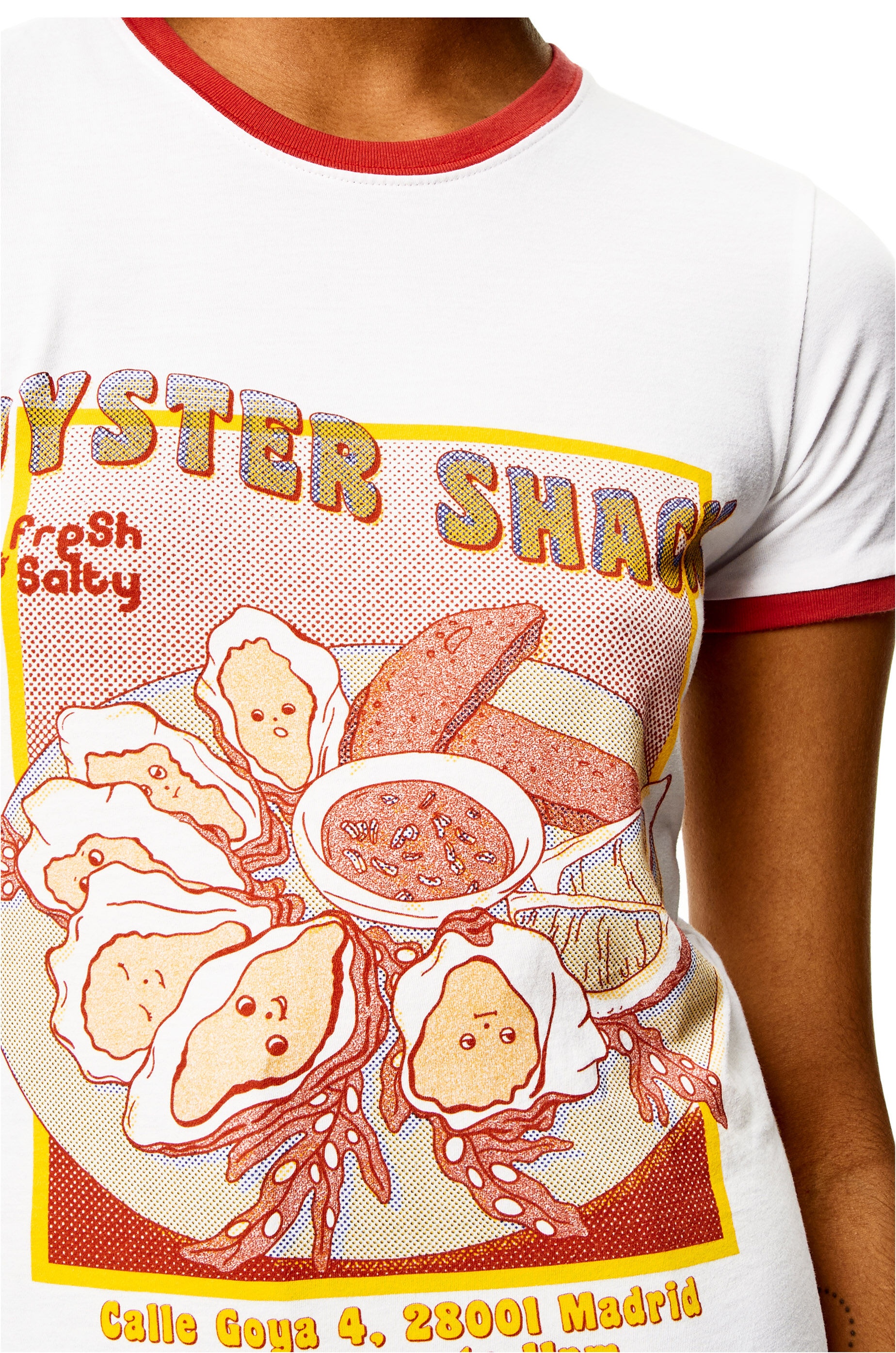 Oysters print T-shirt in cotton - 5