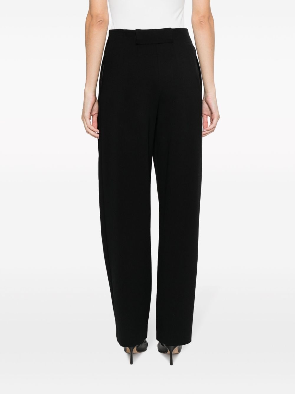high-waist pleated trousers - 4
