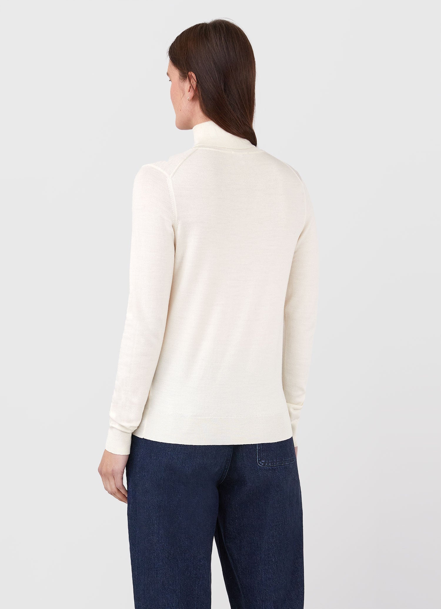 Merino Silk Roll Neck - 4