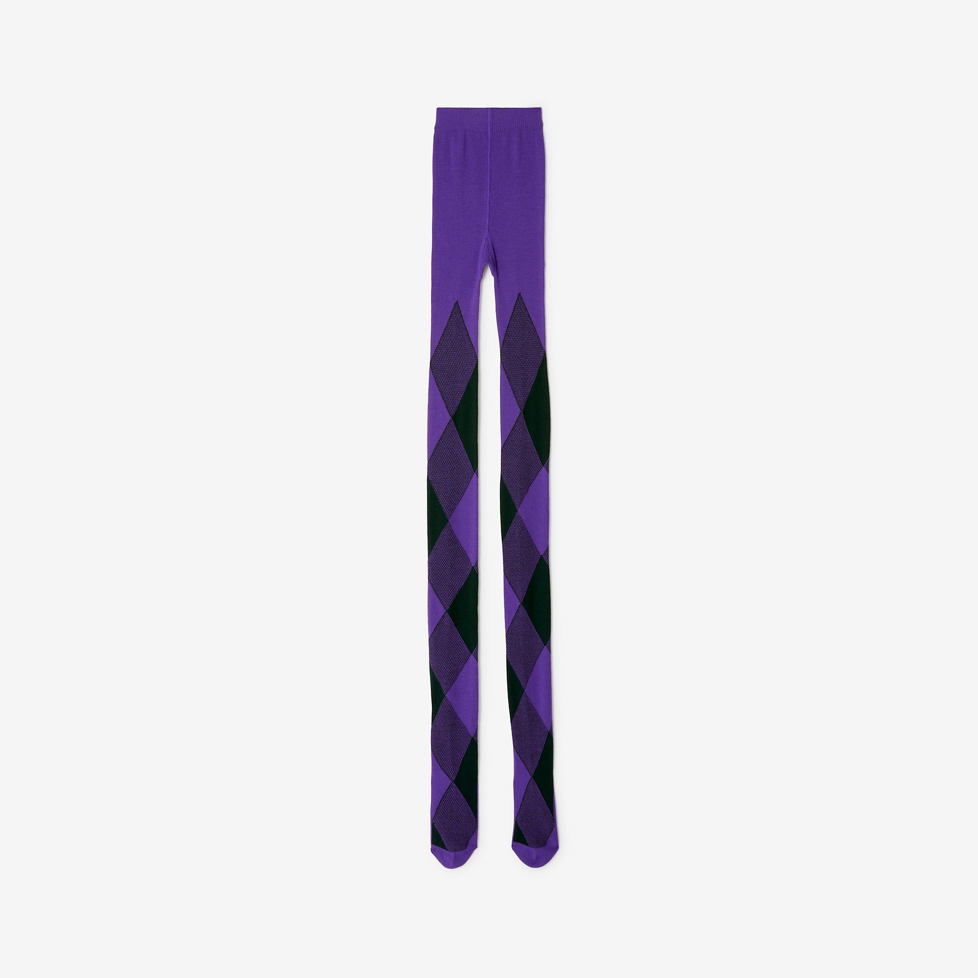 Argyle Wool Blend Tights - 3