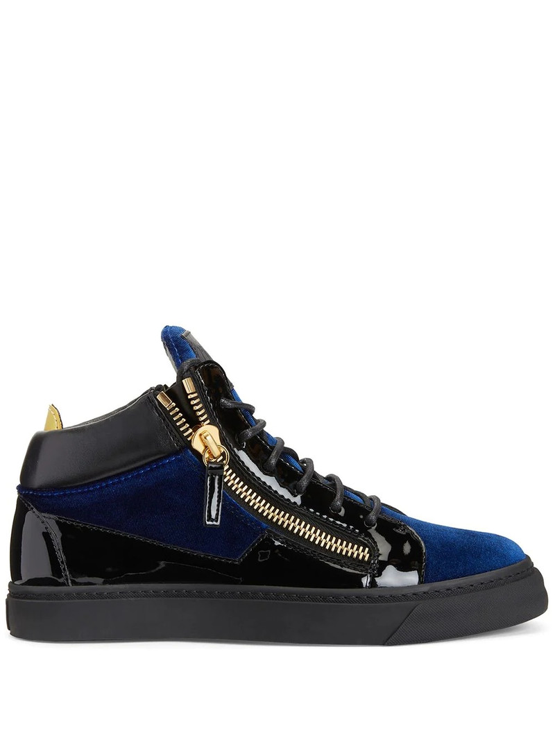 Kriss panelled mid-top sneakers 1