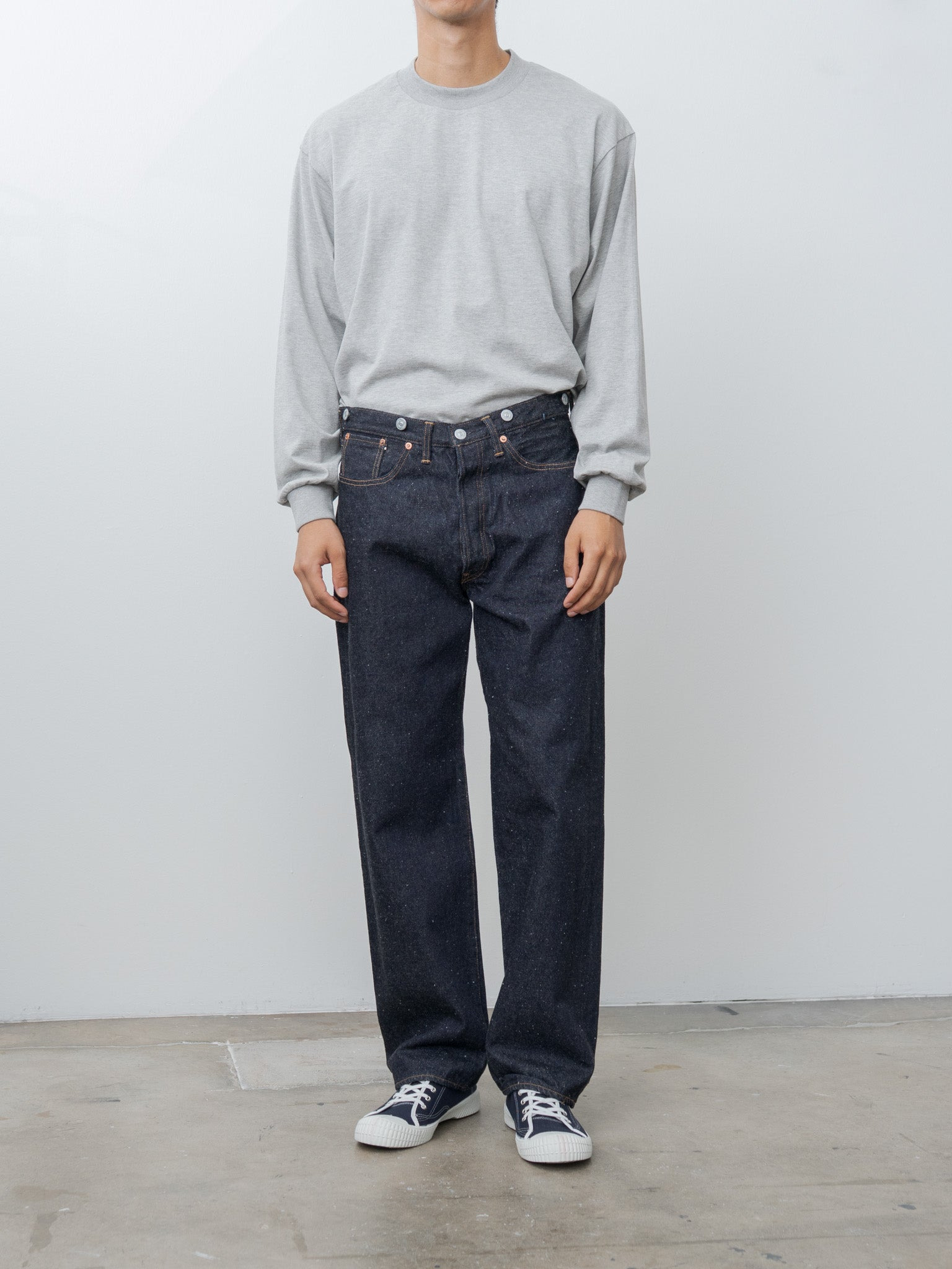 1930 Straight Denim Pants - Indigo One Wash - 2