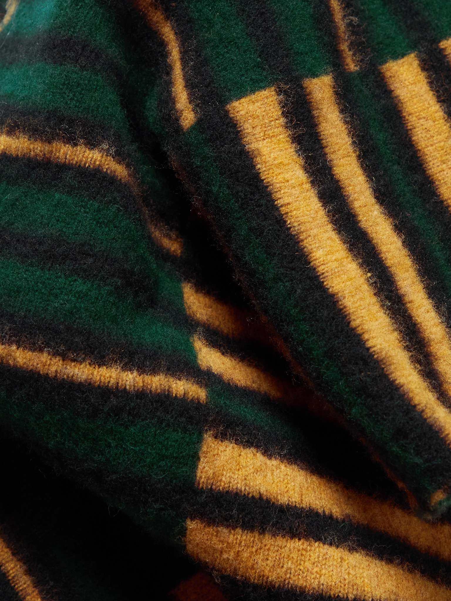 Striped Wool Scarf - 3