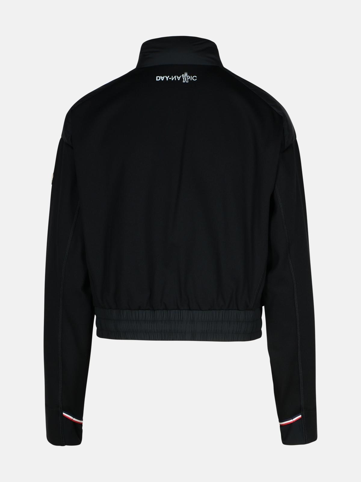 BLACK POLYAMIDE BLEND SWEATSHIRT - 3