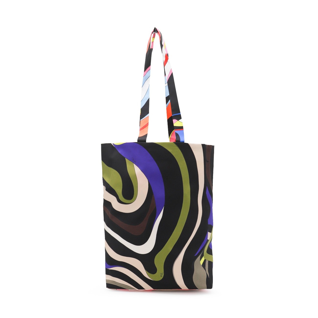 multicolor silk tote bag - 3