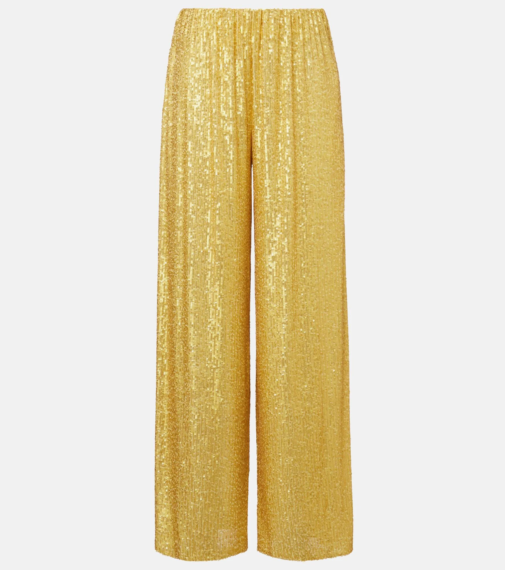 High-rise sequined wide-leg pants - 1
