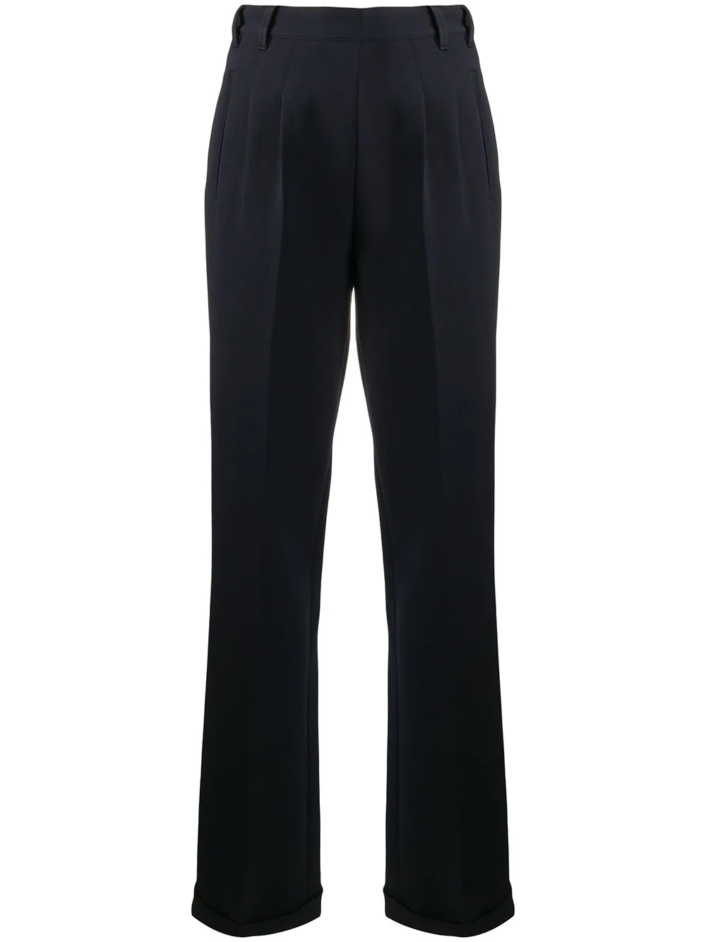 tailored straight-leg trousers - 1