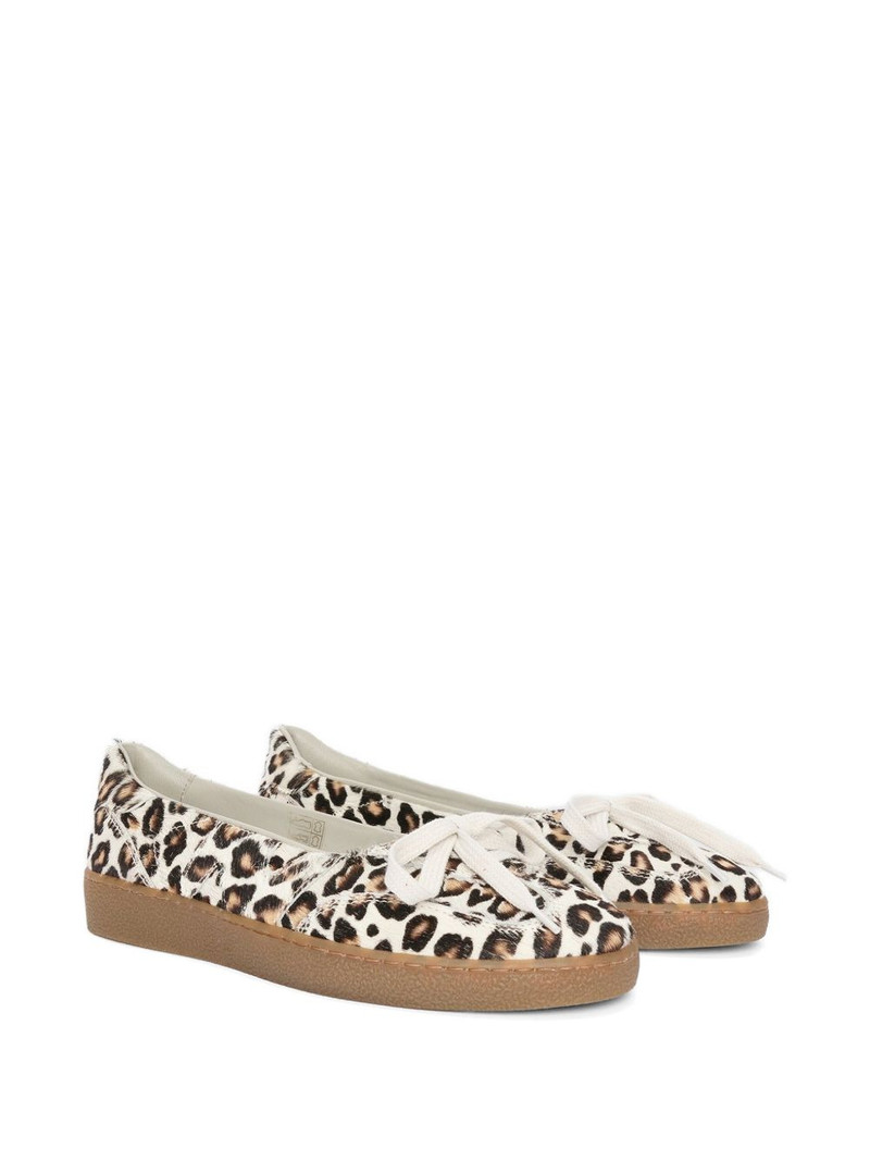 MSGM animal-print ballet-style sneakers outlook
