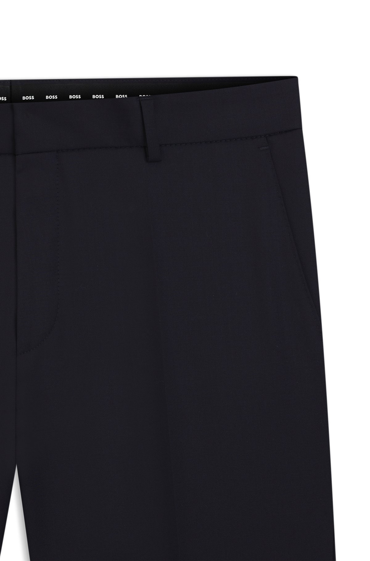 SLIM-FIT TROUSERS IN VIRGIN-WOOL SERGE - 6