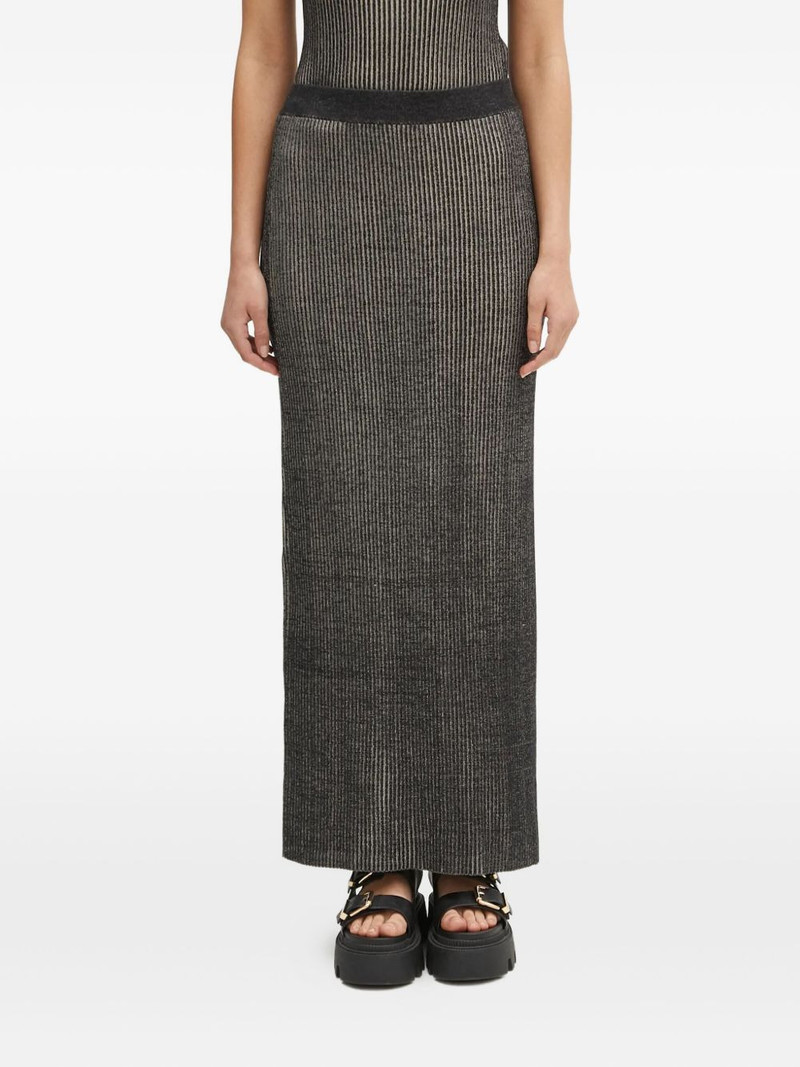 ribbed-knit maxi skirt 1