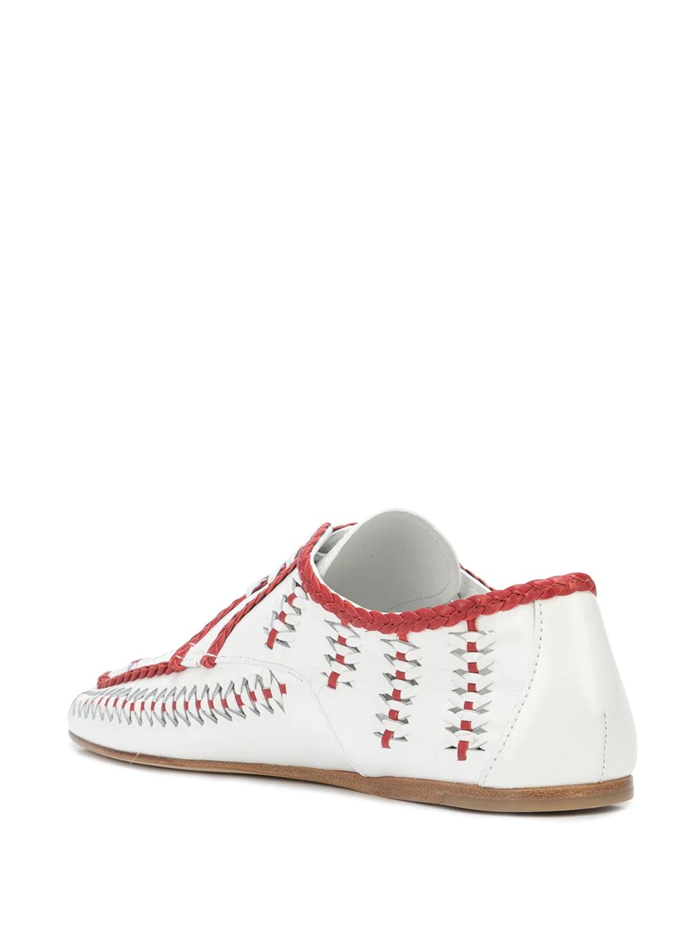 two-tone woven shoes - 3