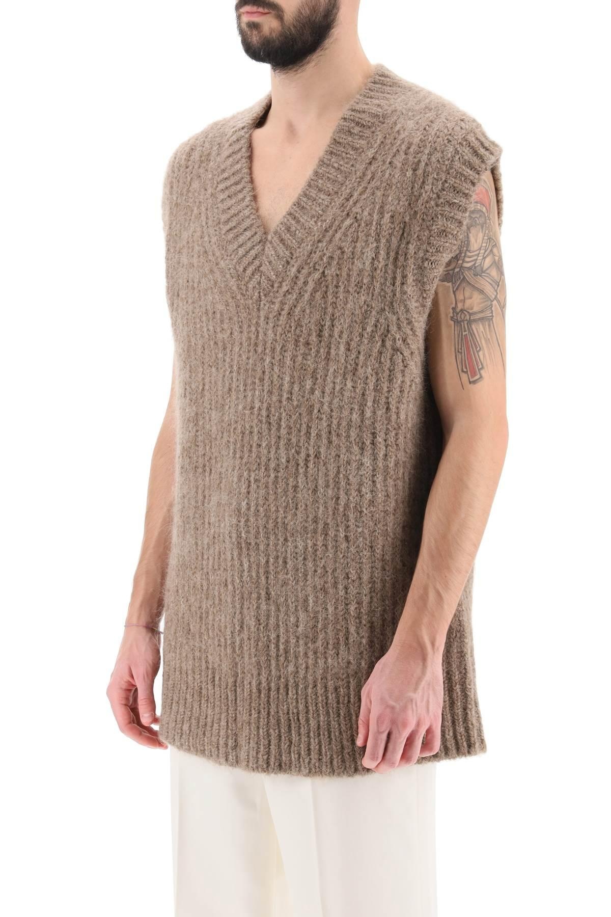 RIBBED ALPACA SWEATER VEST - 5