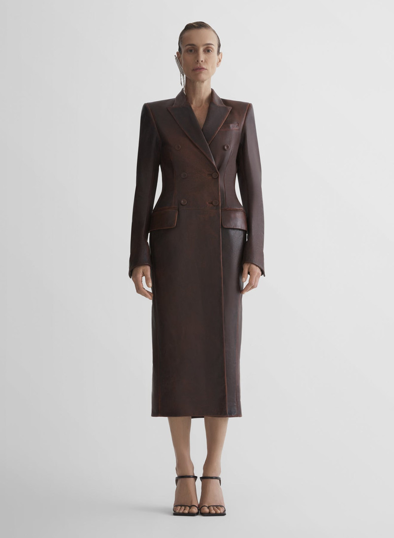 leather hourglass coat 1