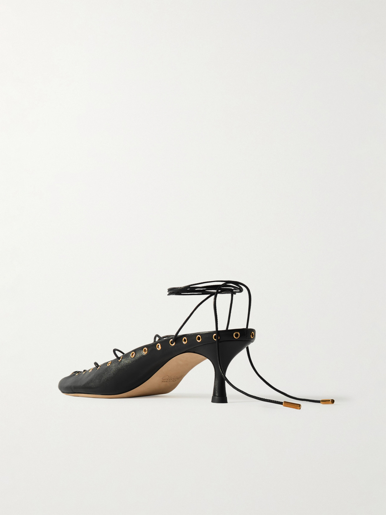 Ghilies Lace-up Leather Pumps - 3