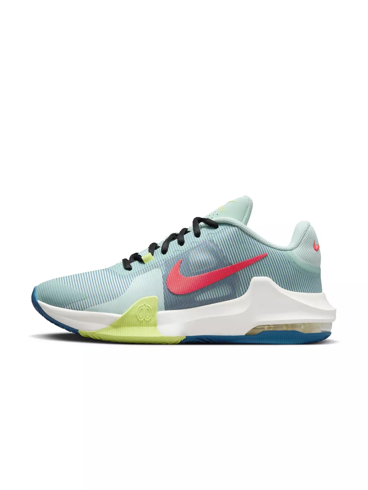 Impact 4 "Jade Ice/Bright Crimson/Industrial Blue" Men's Basketball Shoe - 2