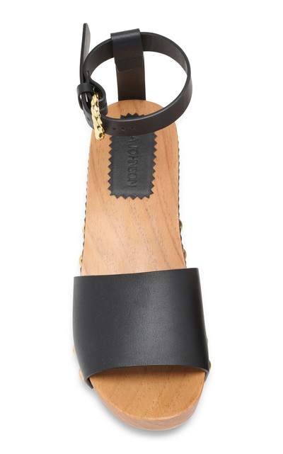 ULLA JOHNSON Esti Studded Leather Clog Sandals black outlook