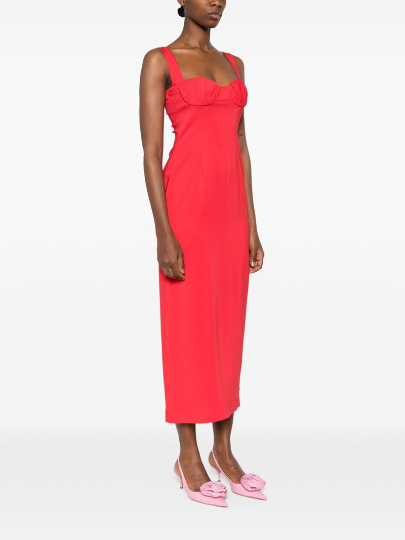 gathered-detail maxi dress 3