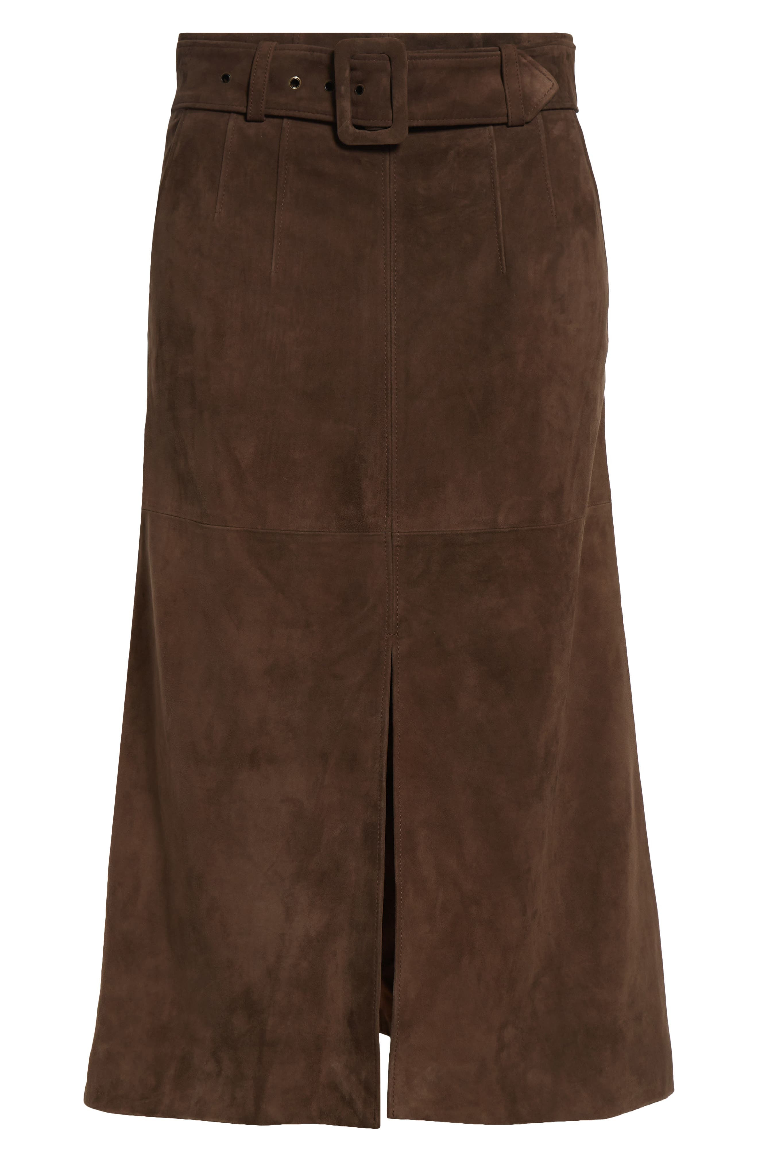 Veronica Beard Alexie Suede Skirt in Mocha at Nordstrom - 5