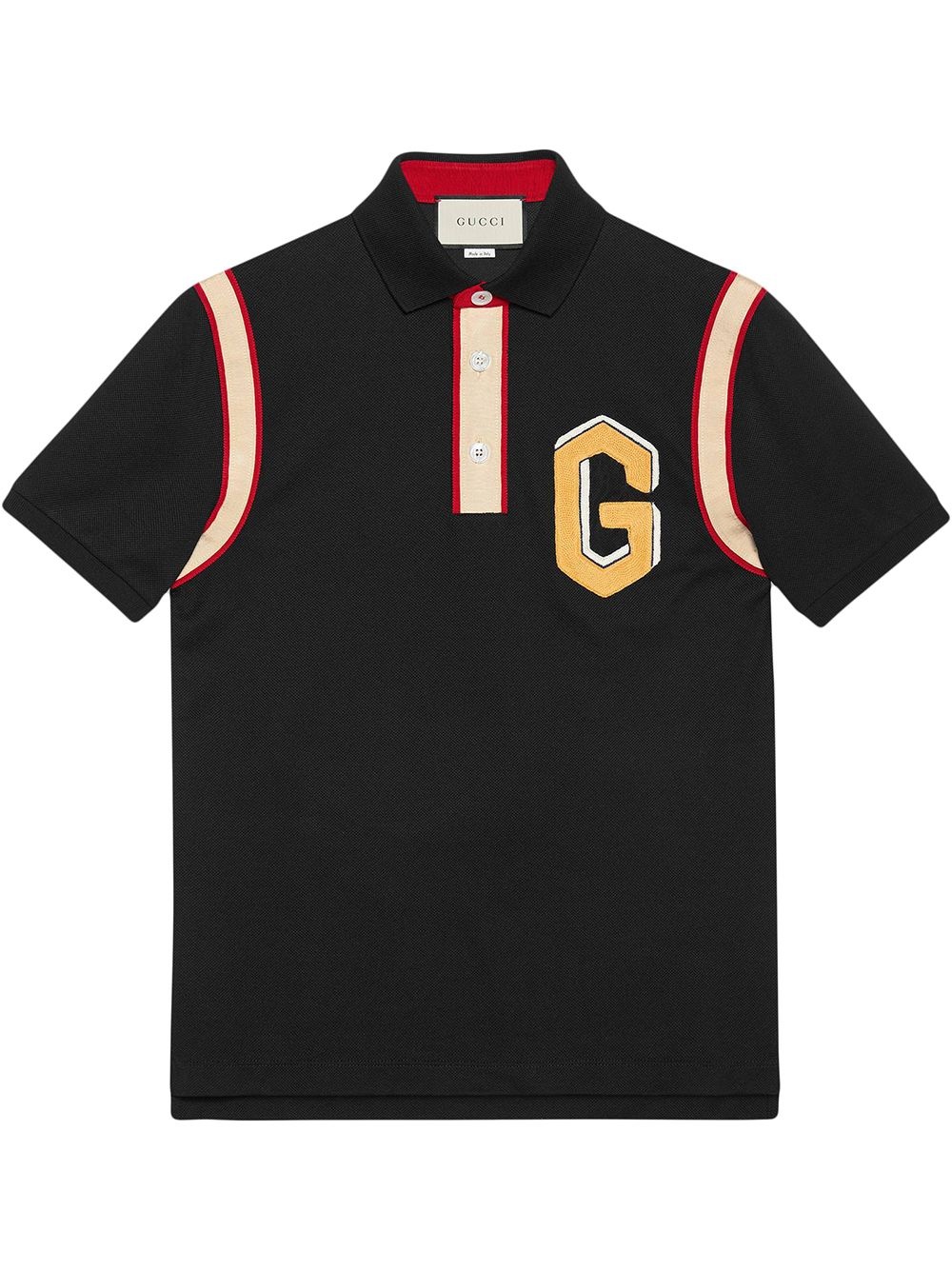 Cotton polo with G patch - 1