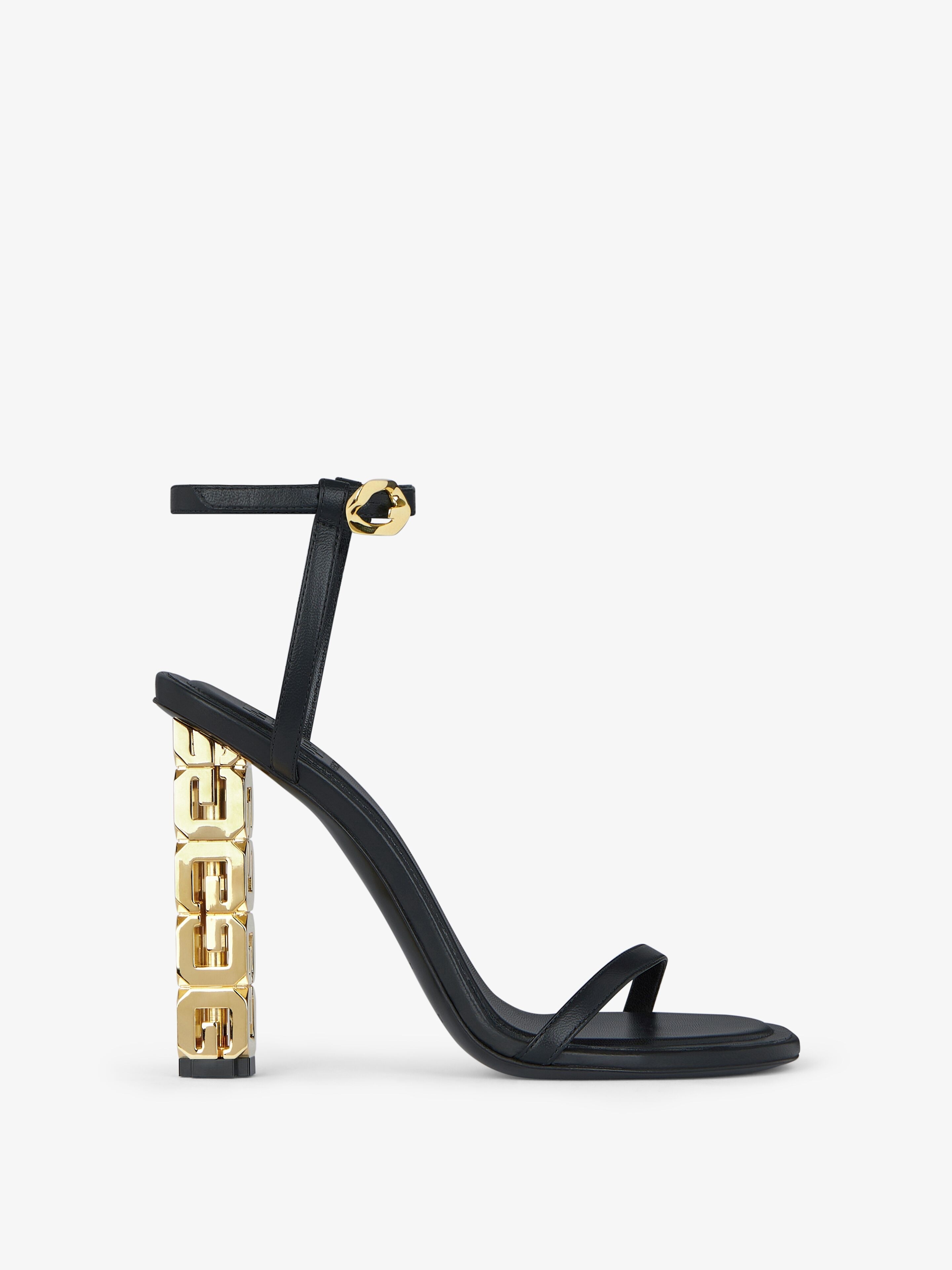 G CUBE SANDALS IN LEATHER - 1