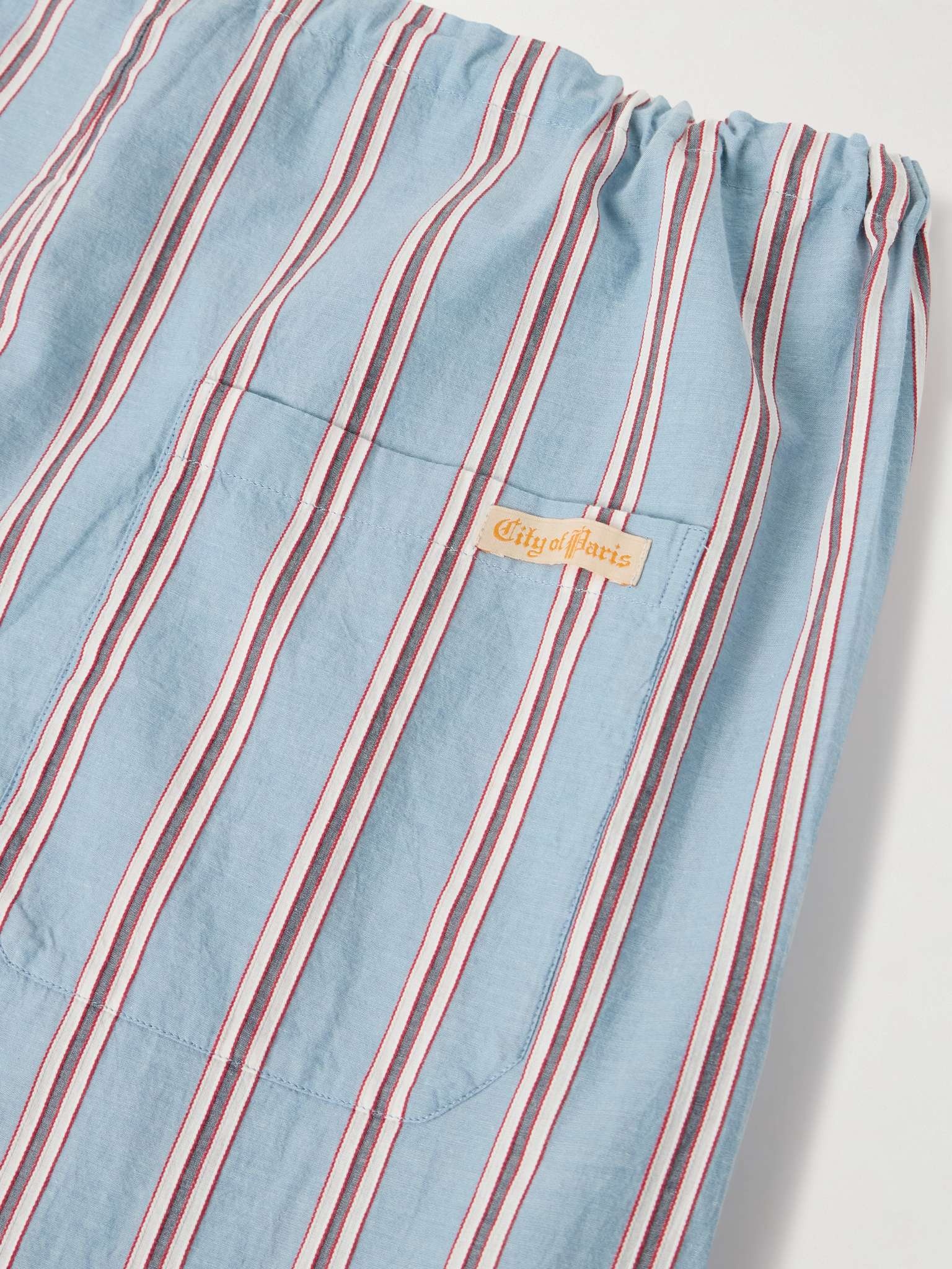Regatta Straight-Leg Striped Cotton-Voile Drawstring Trousers - 5