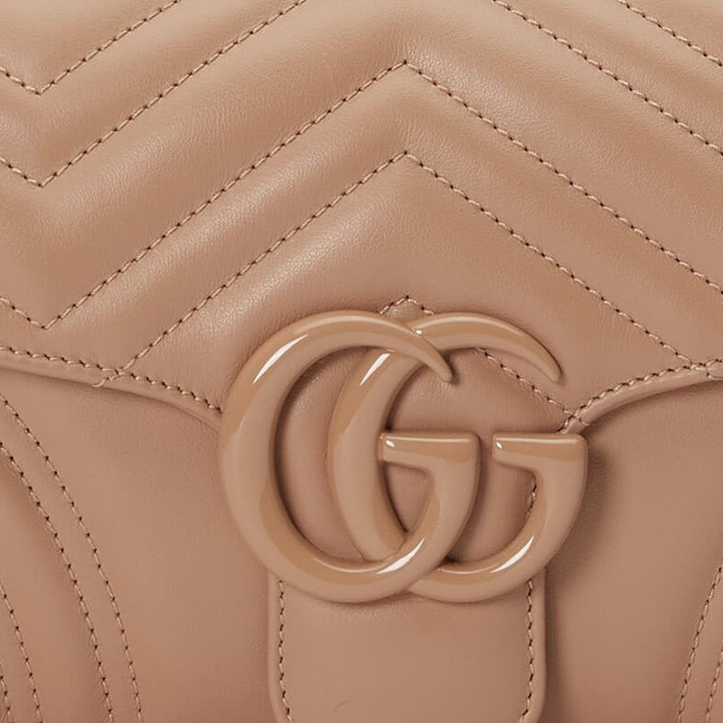 (WMNS) Gucci GG Marmont Matelasse Shoulder Bag 'Rose Pink' 734814-DAAAI-2747 - 9