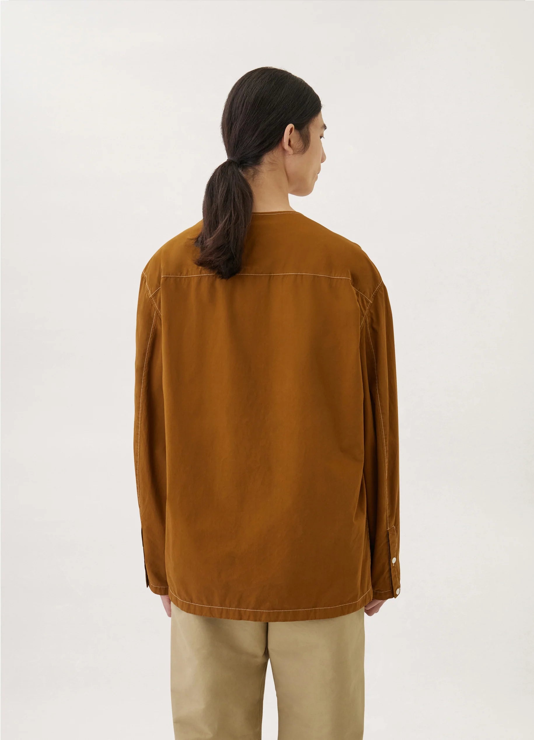 LONG SLEEVES WOVEN T-SHIRT
COMPACT POPLIN - 3